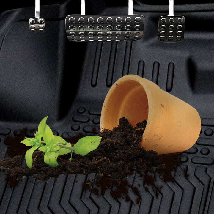 TPE Rubber Car Floor Mats For 18-23 Tacoma Double Cab
