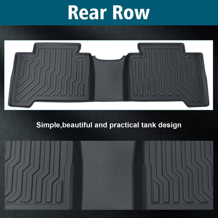 TPE Rubber Car Floor Mats For 18-23 Tacoma Double Cab