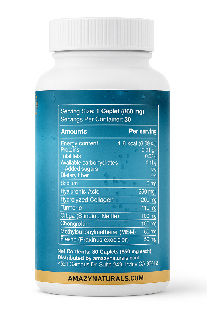 Hyaluronic Acid Ultra, 850mg, 30 Caplets, Premium Joint and Skin Supplement