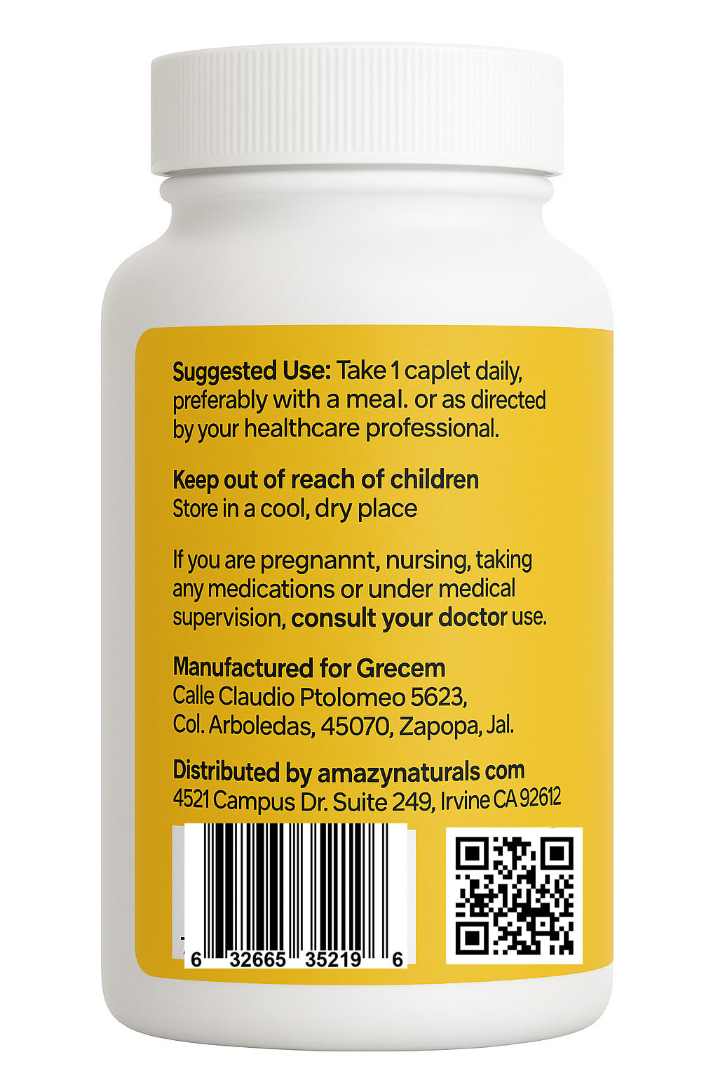 Turmeric Curcumin Capsules, 850mg, 30 Count, Joint & Immune Support Supplement.