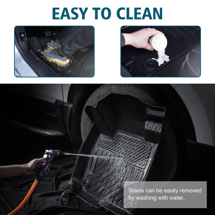 TPE Rubber Car Floor Mats For 18-23 Tacoma Double Cab