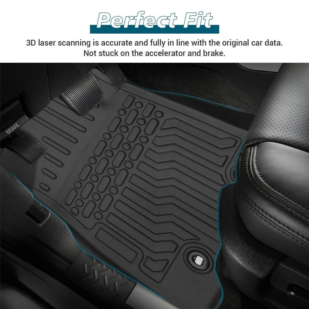 TPE Rubber Car Floor Mats For 18-23 Tacoma Double Cab